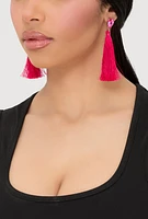 Womens Assorted Stud and Tassel Earrings Set of 6, Multi