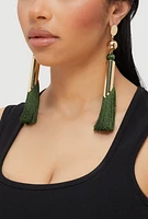 Womens Statement Tassel Earrings,