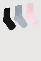 Womens Boot Socks 3 Pack Size 9-11, Multi, Size 9-11