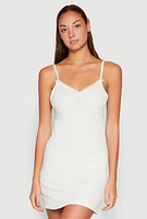 Womens Heart Lace Trim Cami Nightgown, XL