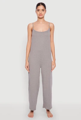 Womens Soft Knit Cami Pajama Onesie, L