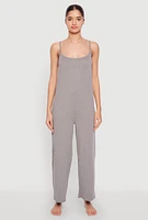Womens Soft Knit Cami Pajama Onesie, L
