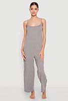 Womens Soft Knit Cami Pajama Onesie, L