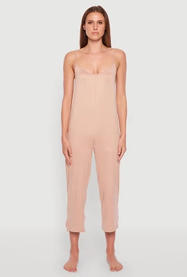 Womens Soft Knit Cami Pajama Onesie, S
