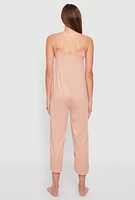 Womens Soft Knit Cami Pajama Onesie, S