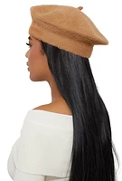 Womens Wool Beret, Brown