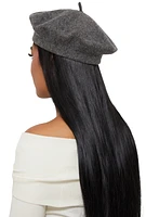 Womens Wool French Beret, Grey