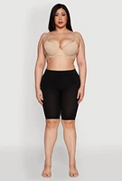 Womens Plus Size Laser Cut Plunge Bra, Beige, Size 40D