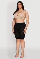 Womens Plus Size Laser Cut Plunge Bra, Beige, Size 40D