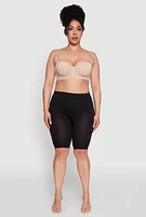 Womens Plus Padded Push-Up Balconette Bra | Convertible to Strapless, Beige,