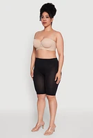 Womens Plus Padded Push-Up Balconette Bra | Convertible to Strapless, Beige,