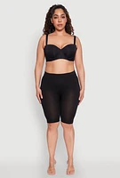 Womens Plus Padded Cup Balconette Bra | Convertible to Strapless, Black,