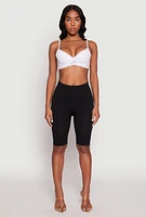 Womens Scalloped Lace Plunge Bra | Convertible to Strapless, White,