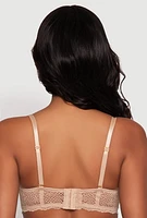 Womens Lace Push Up Plunge Bra, Beige, Size 38B