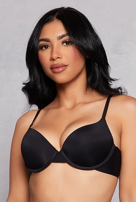 Womens Basic Plunge Bra, Black,