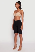 Womens Padded Push Up Plunge Bra, Beige, Size 36B