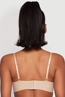 Womens Padded Push Up Plunge Bra, Beige, Size 36B