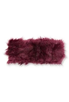 Womens Faux Fur Headband, Burgundy