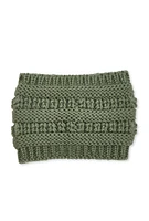 Womens Knitted Headband, Green