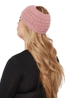 Womens Knitted Headband, Pink