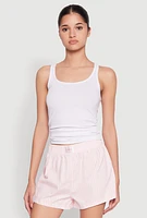 Womens Sleep Shorts 2 Pack, Pink, Size M