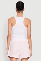Womens Sleep Shorts 2 Pack, Pink, Size M