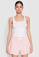 Womens Sleep Shorts 2 Pack, Pink, Size M