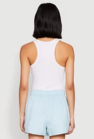 Womens Striped Sleep Shorts 2 Pack, Blue, Size L