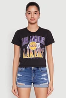 Womens NBA Los Angeles Lakers Graphic Tee, Black, Size M