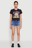 Womens NBA Los Angeles Lakers Graphic Tee, Black, Size M