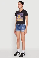Womens NBA Los Angeles Lakers Graphic Tee, Black, Size M