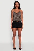 Womens Ambiance Ditsy Floral Cami with Tie Front, Multi,
