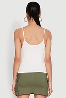 Womens Double Layered Cropped Cami,