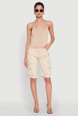 Womens Double Layered Cropped Cami,