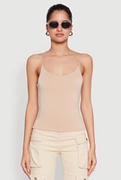 Womens Double Layered Cropped Cami,