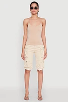 Womens Double Layered Cropped Cami,