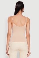 Womens Double Layered Cropped Cami,