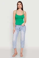 Womens Double Layered Cropped Cami,