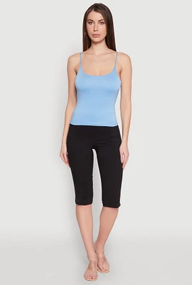 Womens Double Layered Cropped Cami,