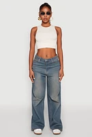 Womens Seamless Cable Knit Crop Tank Top,