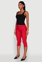 Womens Double Layer Square Neck Tank Top, S
