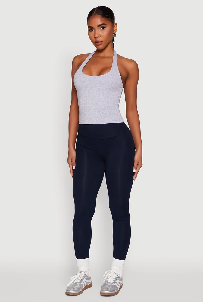 Womens Basic Halter Top, M