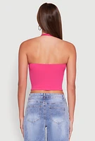 Womens Basic Halter Top,