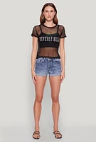 Womens Beverly Hills Fishnet Top,