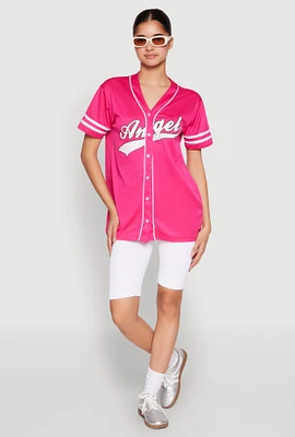 Womens Angel Baseball Jersey,