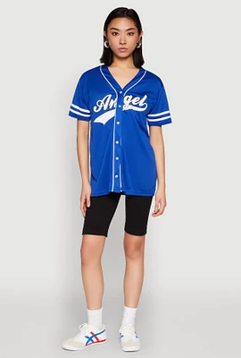 Womens Angel Baseball Jersey,