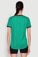 Womens Los Angeles 01 Pinstripe Baseball Jersey,