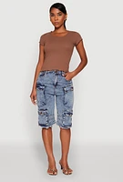 Womens Lettuce Edge Trim Basic Tee,