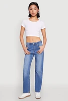 Womens Seamless Short Sleeve Crop Top, White, Size M-L