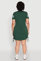 Womens Plus Size Im Not Perfect But Im Limited Edition T Shirt Dress, Green, Size 1X